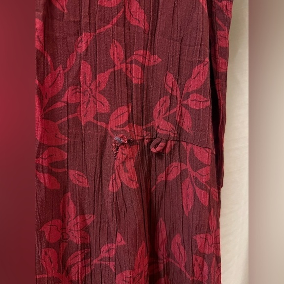 ⚫️ BOGO Eddie Bauer women’s midi adjustable button floral dress size large - Picture 7 of 7